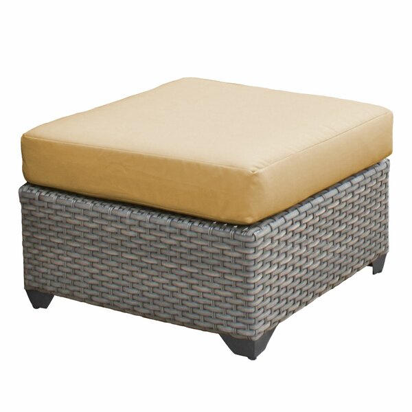 Outdoor armchair with online ottoman